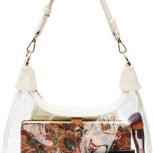 Versatile Clear Crossbody Handbag - Chic Mini Clutch and Tote for Everyday Use
